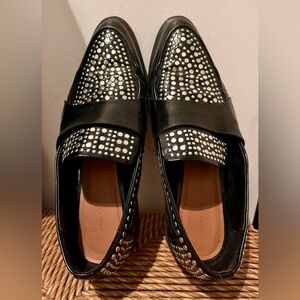 Zara Studded Slip-On Loafers Size EU 39